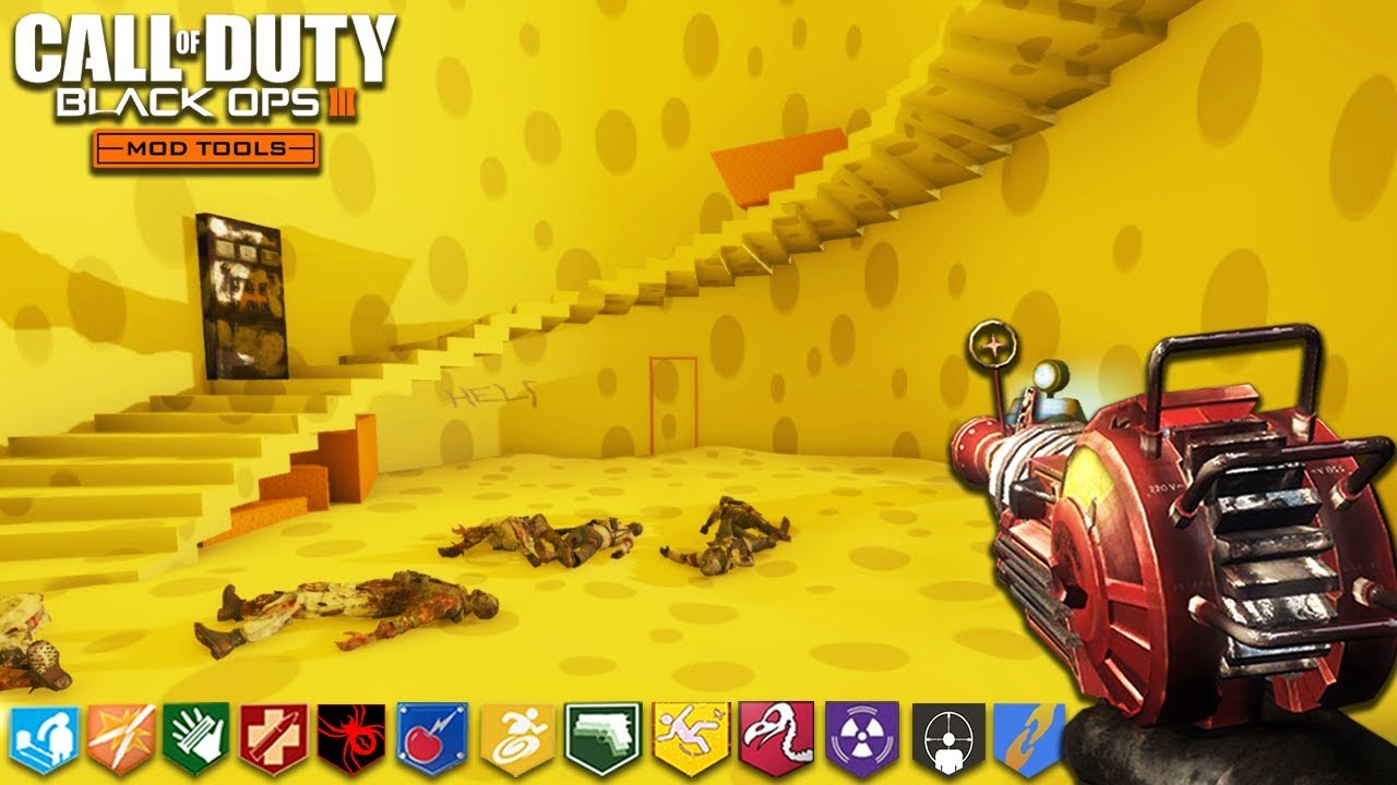 CHEESE CUBE UNLIMITED (жесткий) - BLACK OPS 3 CUSTOM ZOMBIES MODS! (Call of Duty: Zombie Mods)