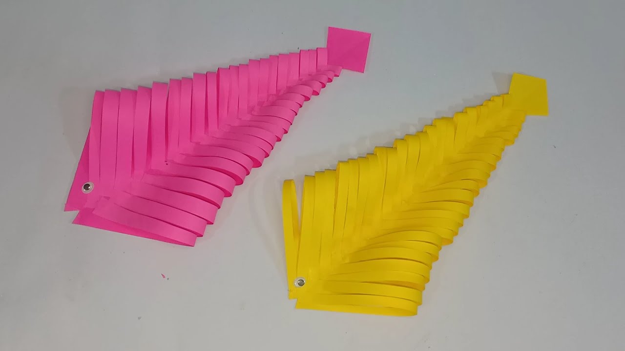 How to Make Easy Paper Fish Not Origami Step by Step Tutorial | Fish 🐠 - Paper Folding Craft DIY