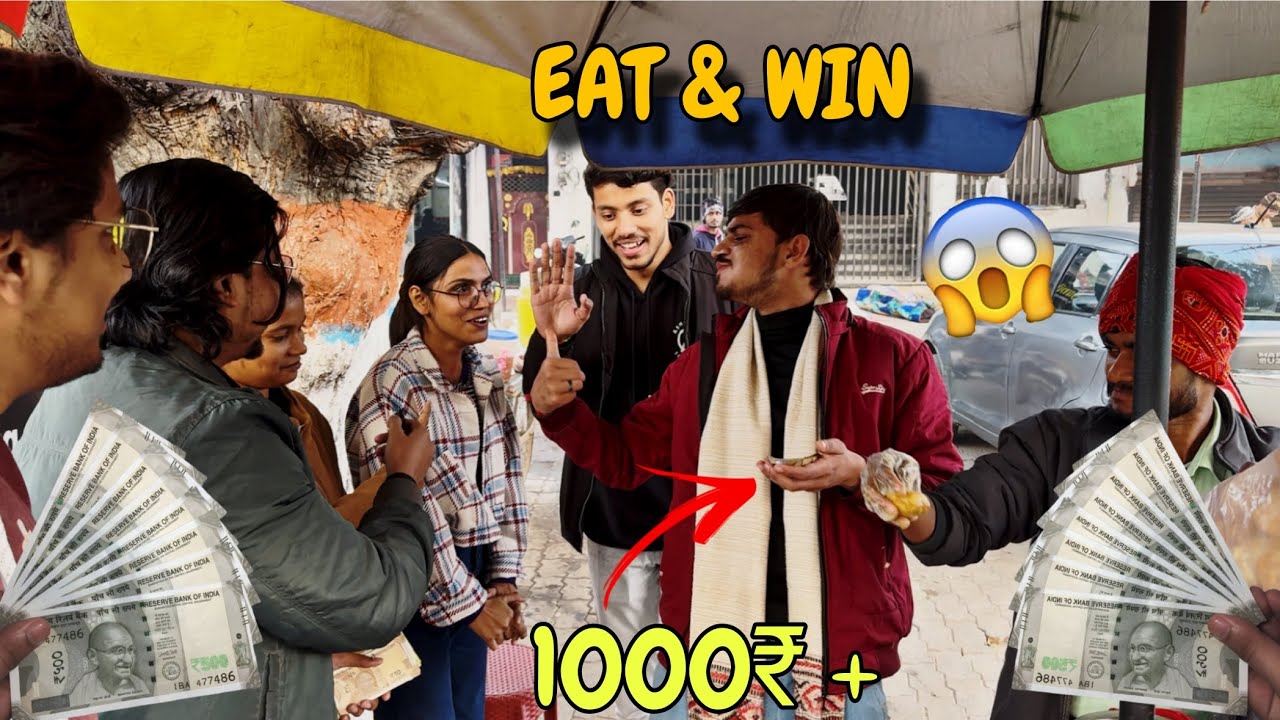 Eat and win money 😱| Jitna khao utna kamao Day- 1 #foodchallenge 