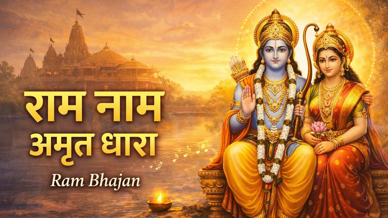 राम नाम अमृत धारा | Ram Bhajan | Siya Ram Jai Ram | Peaceful Devotional Song