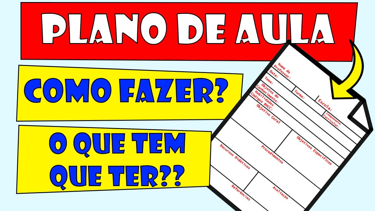 Aprenda como fazer um PLANO DE AULA de acordo com a BNCC (2026) - infantil, fundamental e médio