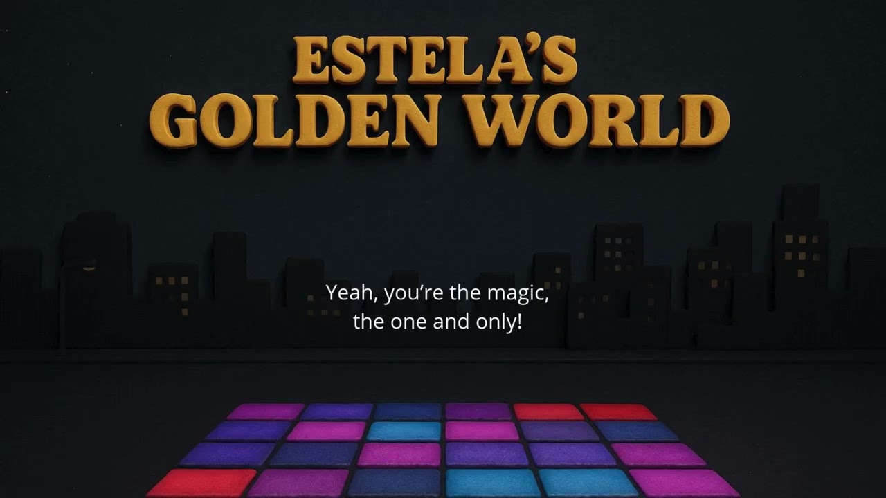 Estela - Golden World (Official Karaoke Version) | Golden Kids Karaoke