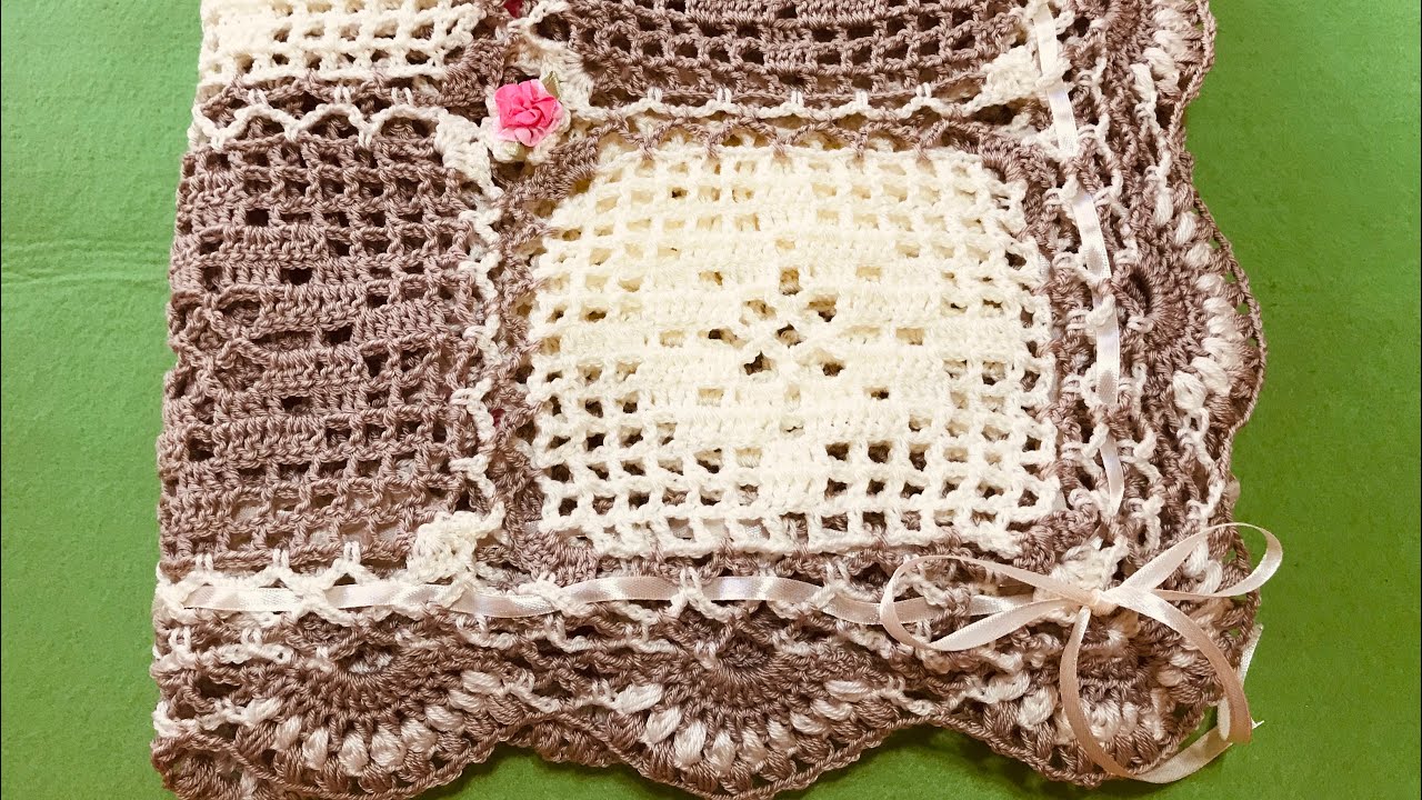 MANTA O COBIJA DE BEBÉ A CROCHET FACIL Y RAPIDA