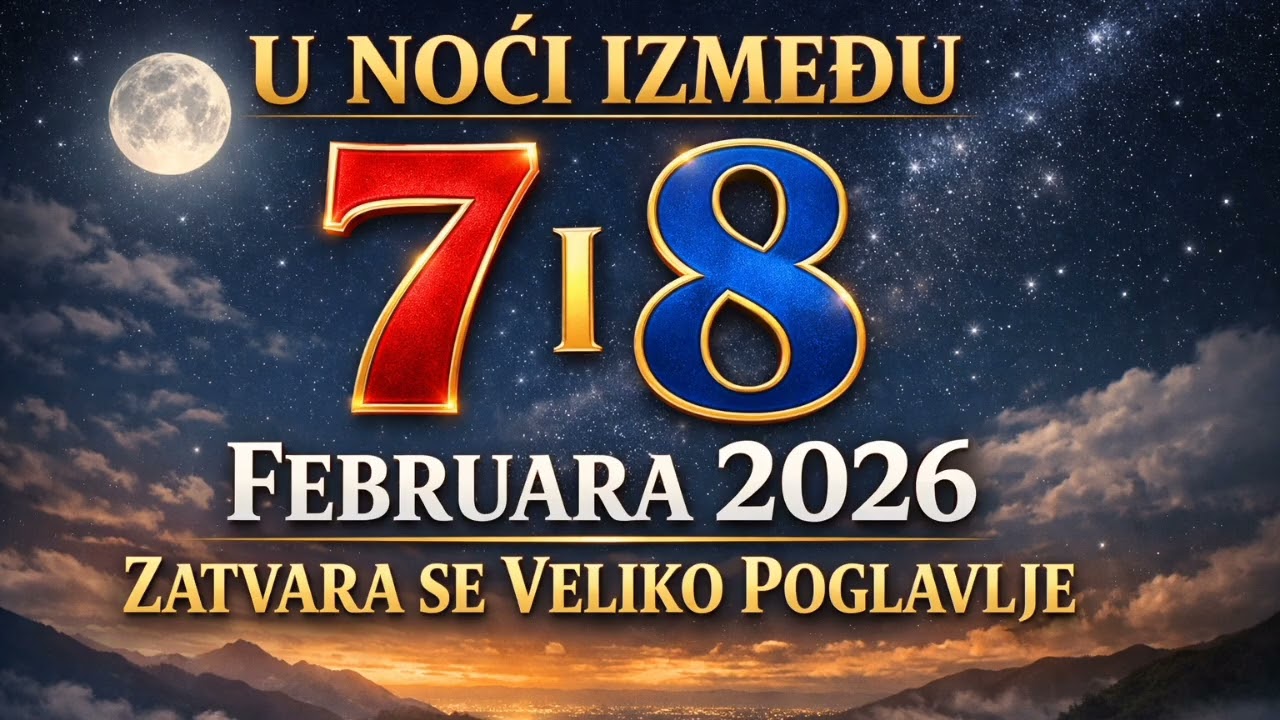 U NOĆI IZMEĐU 7 I 8 FEBRUARA 2026 GODINE ZATVARA SE VELIKO POGLAVLJE I STIŽU NEVIĐENE PROMENE