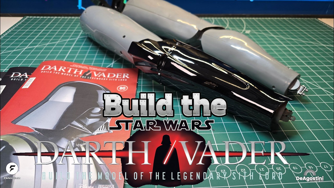 Сборка модели Дарта Вейдера из «Звездных войн» в масштабе 1:2 — Набор 15 — Этапы 69, 75-80