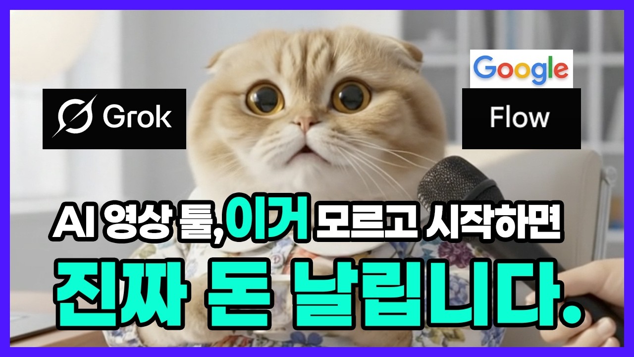 무료 동물 ai  말하는 강아지 고양이 동영상 만들기 #나노바나나 #그록 #일레븐랩스