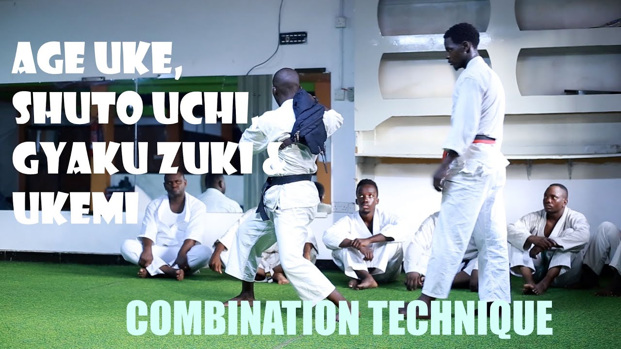 Age Uke, Shuto Uchi, Gyaku Zuki & Ukemi_Combination Technique By Sensei Miraji