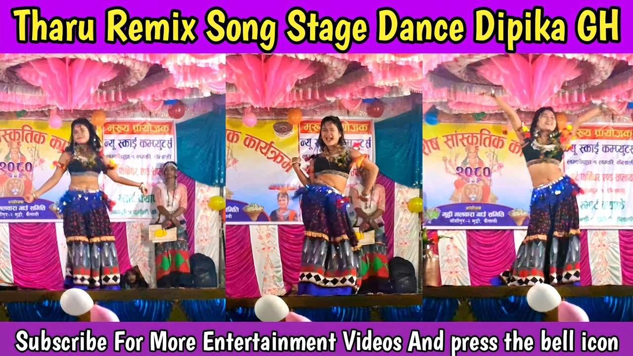 New Tharu Stage Dance Dipika Gh Padni Tharu Bhojpuri Remix Song 2080