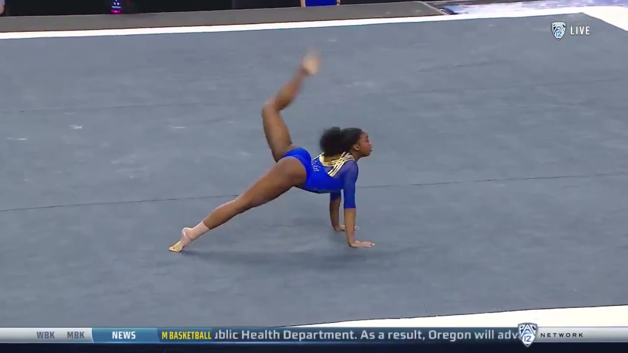 Chae Campbell (UCLA) 2021 Pac-12 Championships - Floor 9.95