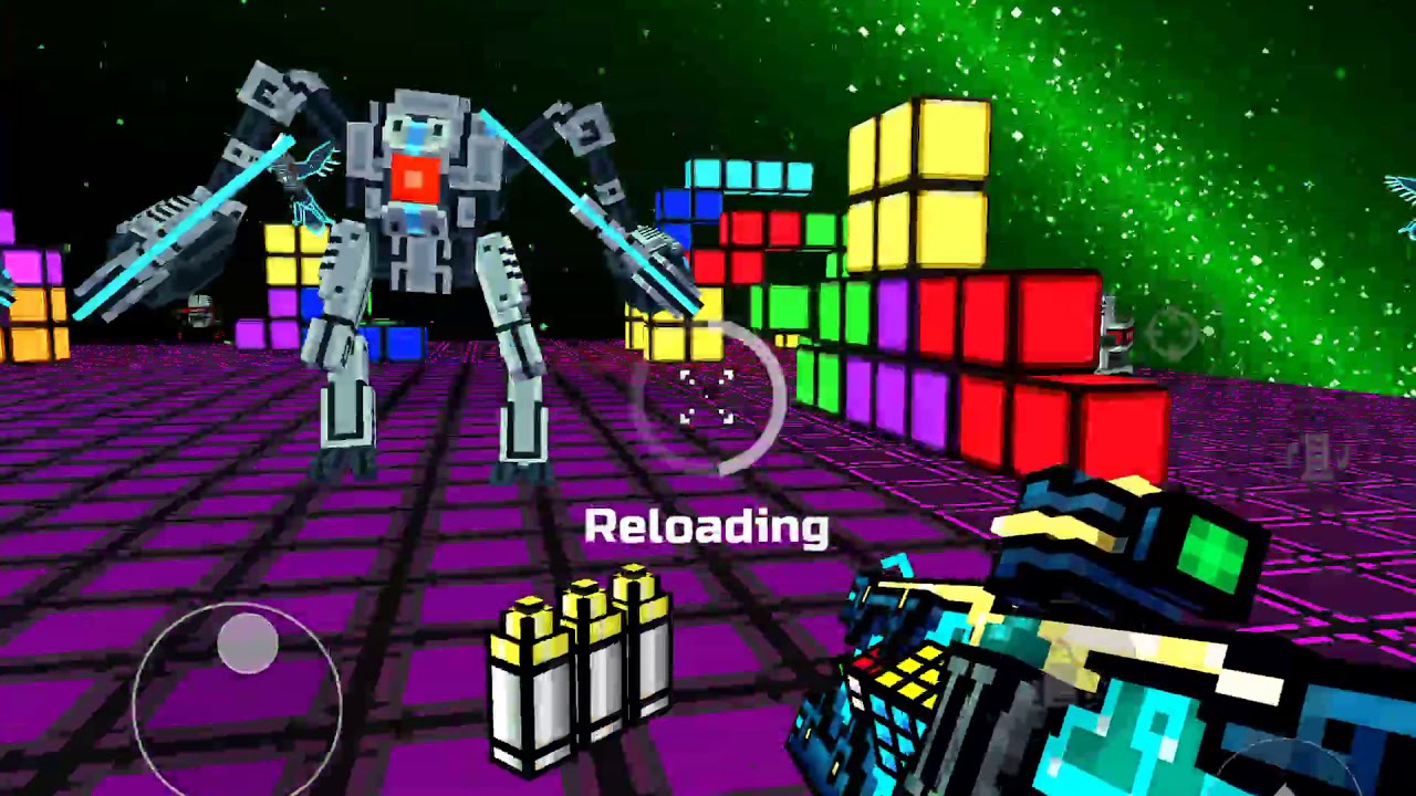 How to beat cubic boss.  Pixel gun 3D