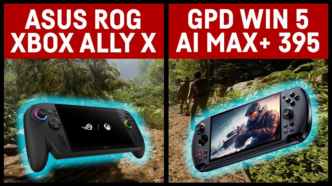 ASUS XBOX Ally X vs. GPD Win 5 (Ryzen AI Max+ 395 & 8060s)