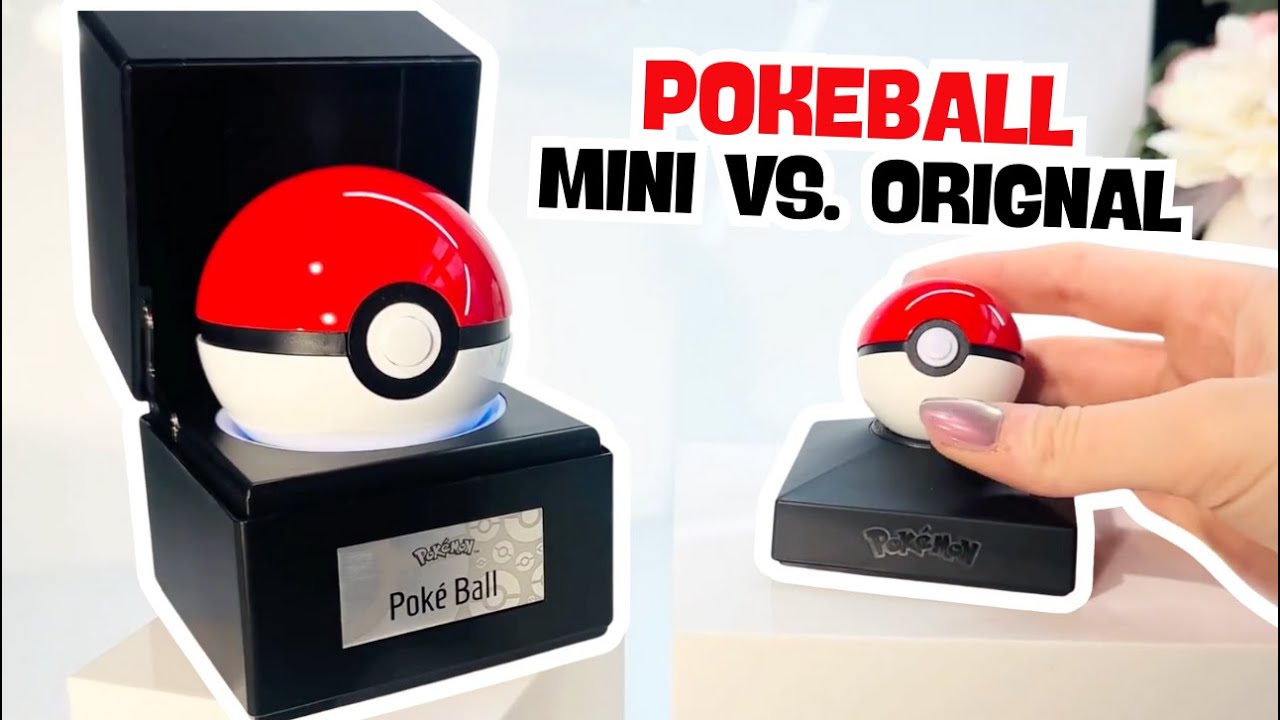 Pok&eacute; Ball Replica Unboxing ⚡ Mini vs Original (The Wand Company)
