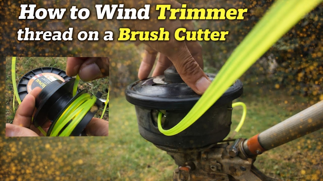     How to Wind Brush Cutter Thread Properly|| Stihl FS 120