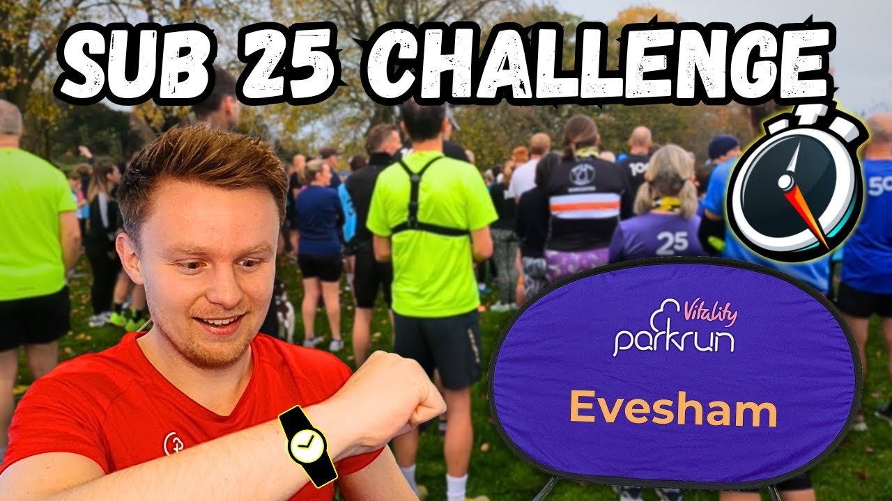 Evesham Parkrun Sub 25 CHALLENGE! - Fast or Fail?!