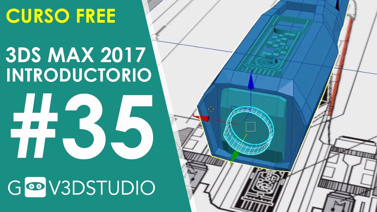 Aprende 3ds Max 2017 desde Cero 35 Xwing detalles de Generador de Energía