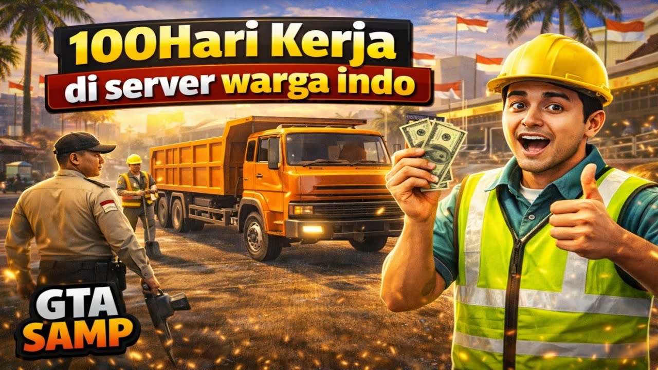 100 hari kerja di server warga indo Roleplay #gta #gtasamp #gtaonline #gtaroleplay
