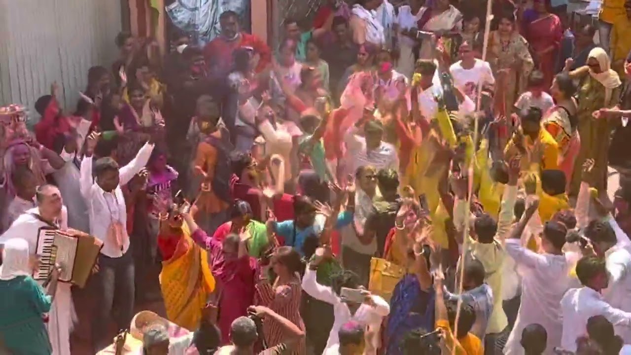 Holi at Mayapur 🤍💛&hearts;️ harinam sankirtan ki jaya