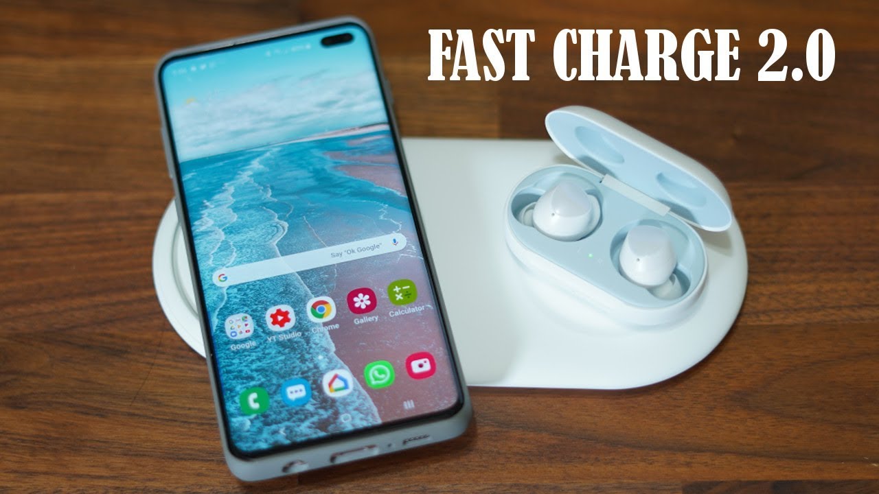 Official Samsung Wireless Charger Duo Pad for Galaxy S10 - Fast Charge 2.0 (12W)