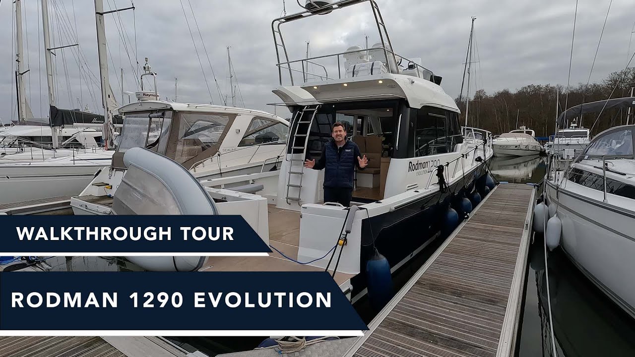 Rodman 1290 Evolution - £455K Walkthrough Tour - Luxurious cruiser designed for Sports Fishing Tuna!