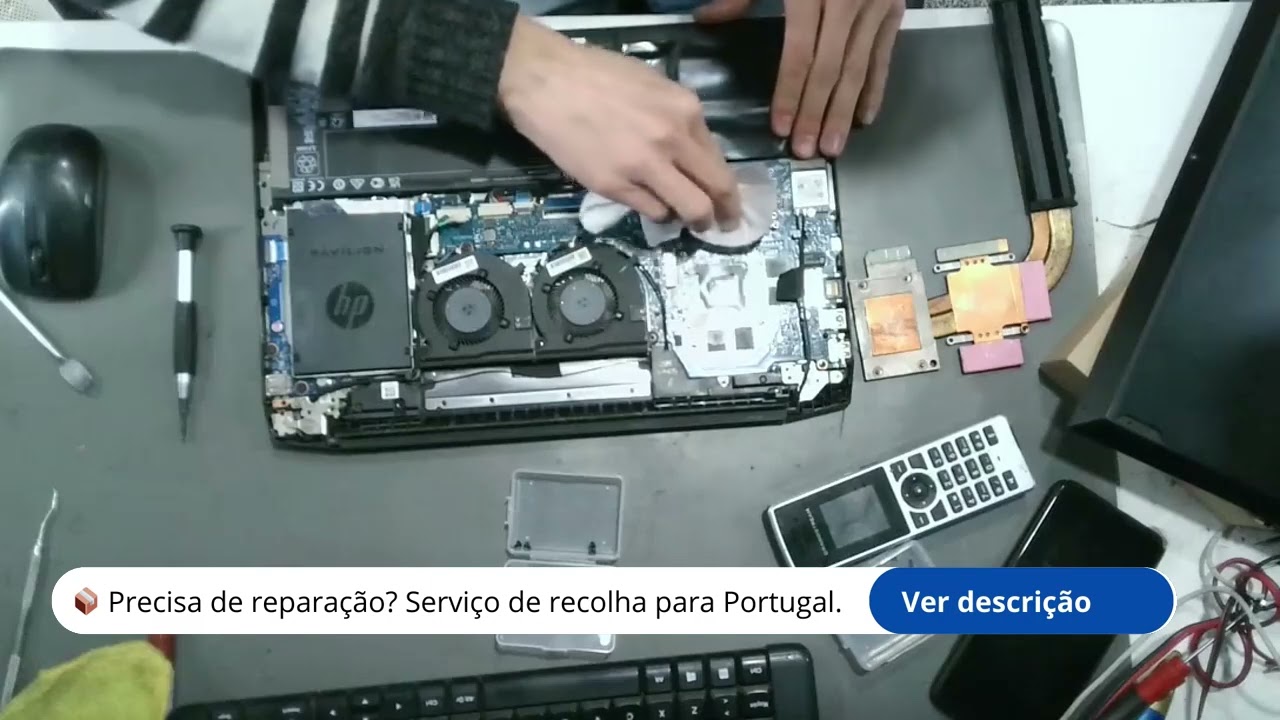 A bateria do seu HP 15-EC está a falhar? 🔋 Mudança de bateria original