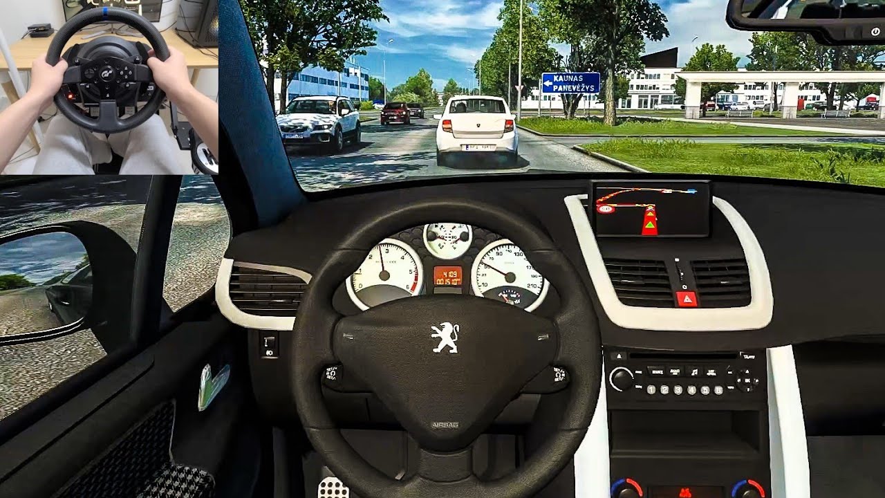 2007 Peugeot 207 Hatchback - Euro Truck Simulator 2 [Steering Wheel Gameplay]