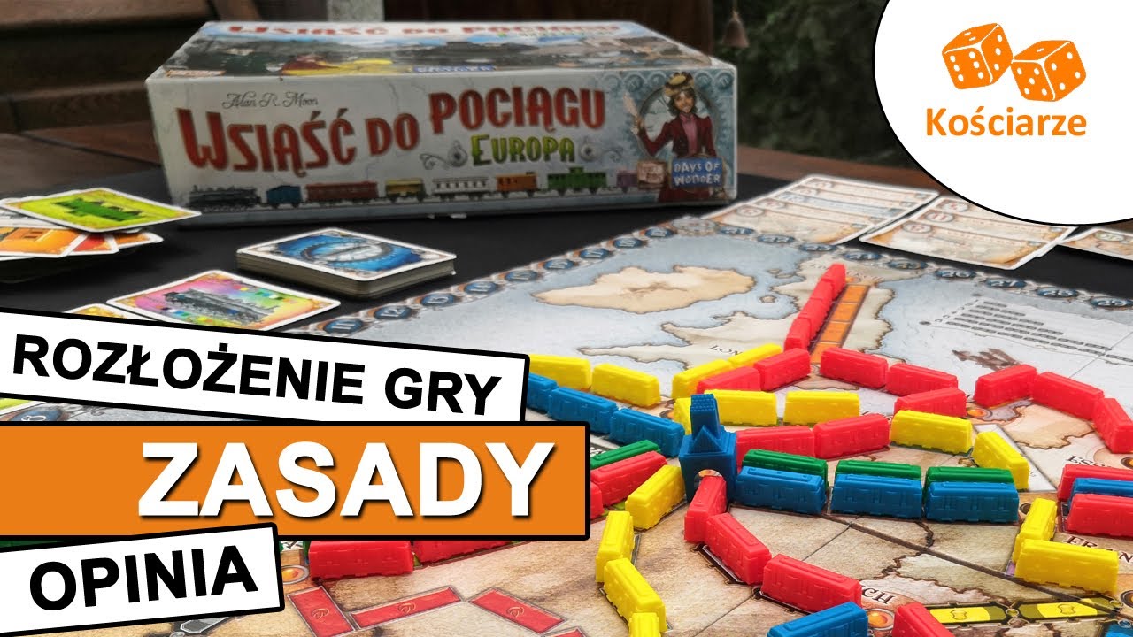 Kościarze &ndash; Gramy w&hellip; WSIĄŚĆ DO POCIĄGU - EUROPA gra planszowa (odc. 8)