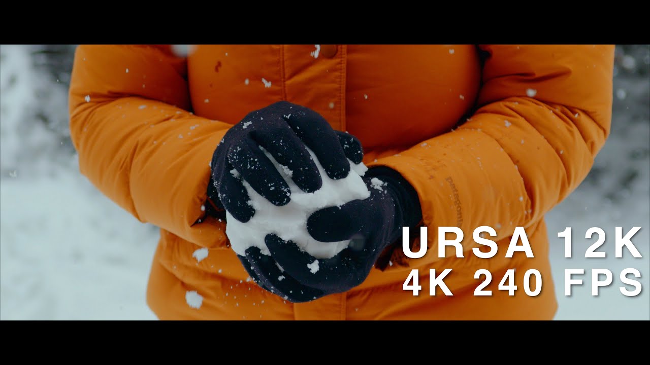 URSA MINI PRO 12K | 4K 240 FPS | Extreme Slow Motion in the snow with Blackmagic Ursa Mini Pro 12K