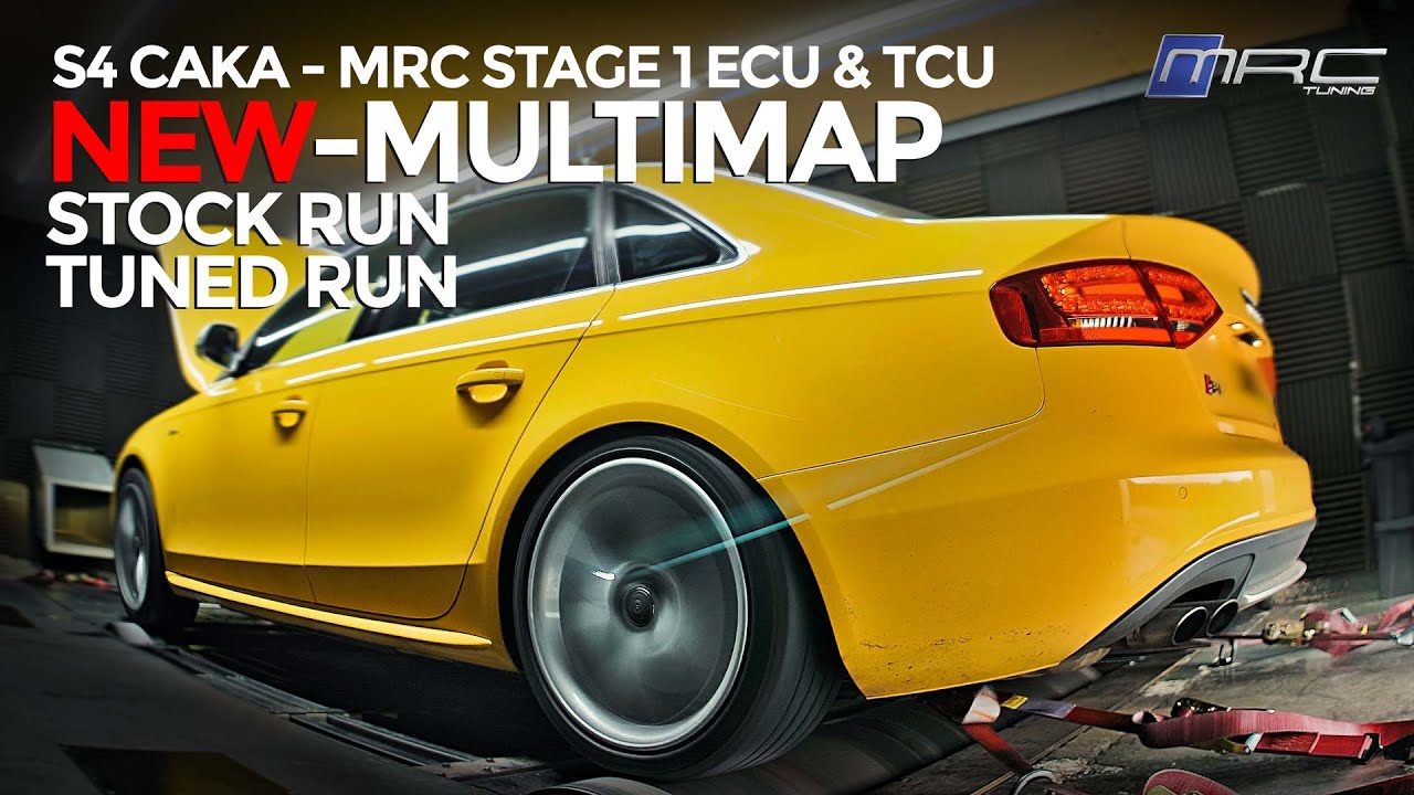 AUDI S4 B8 CAKA - MULTIMAP STAGE 1 MRC ECU AND TCU REMAPPING - DYNO TUNING = 489PS 543NM