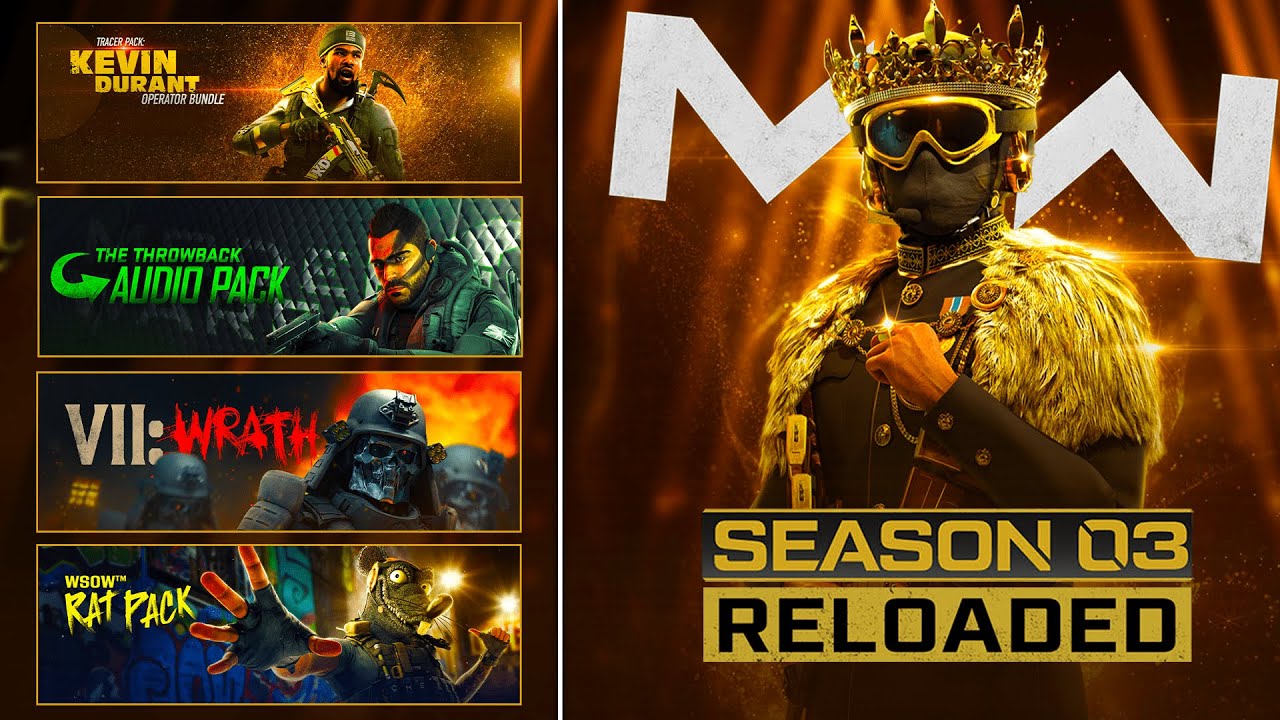 UPCOMING SEASON 3 RELOADED BUNDLES! (Classic Sound Pack, Champs, Rat Pack & MORE) Modern Warfare 2