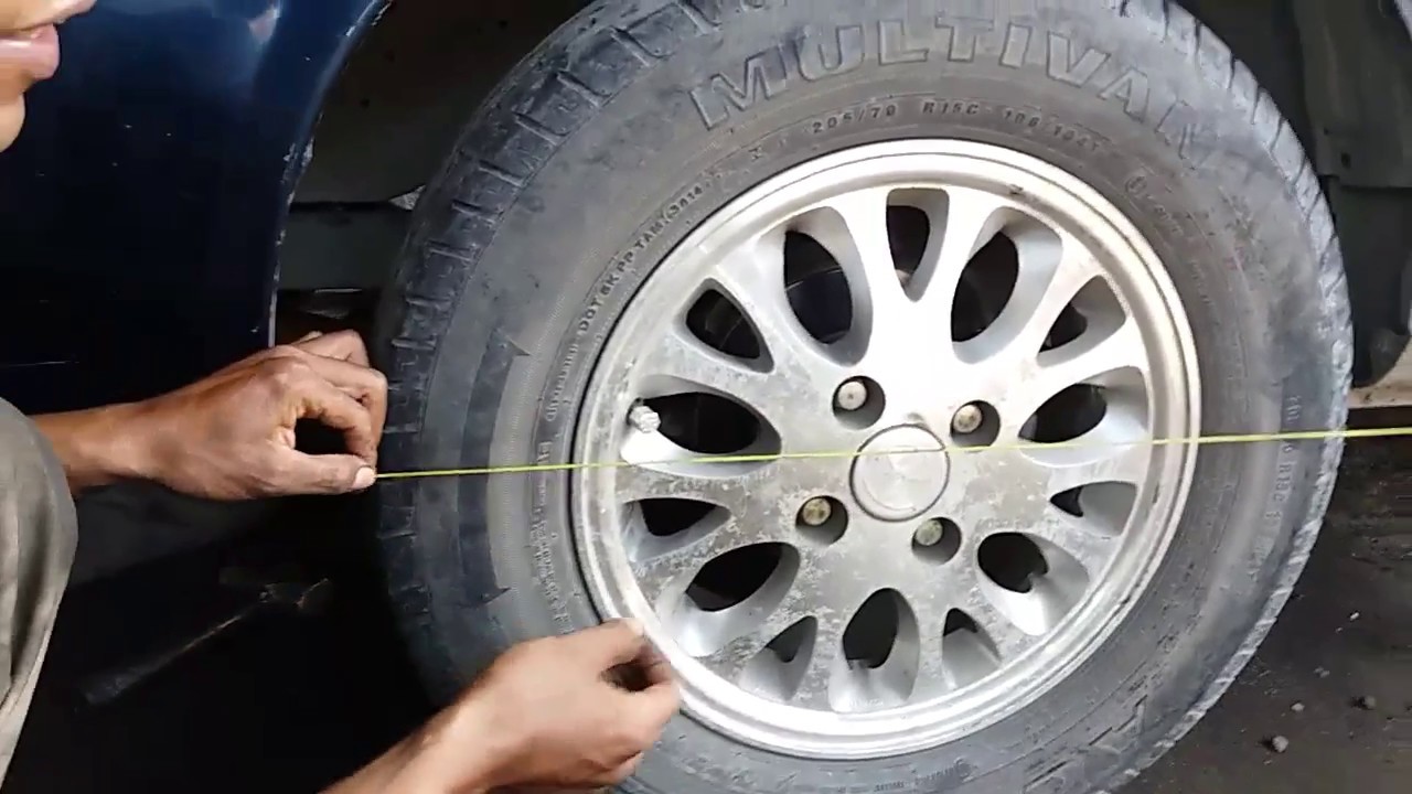 Cara spooring mudah dan murah menggunkan benang mengatasi ban tipis sebelah #bayu putra motor