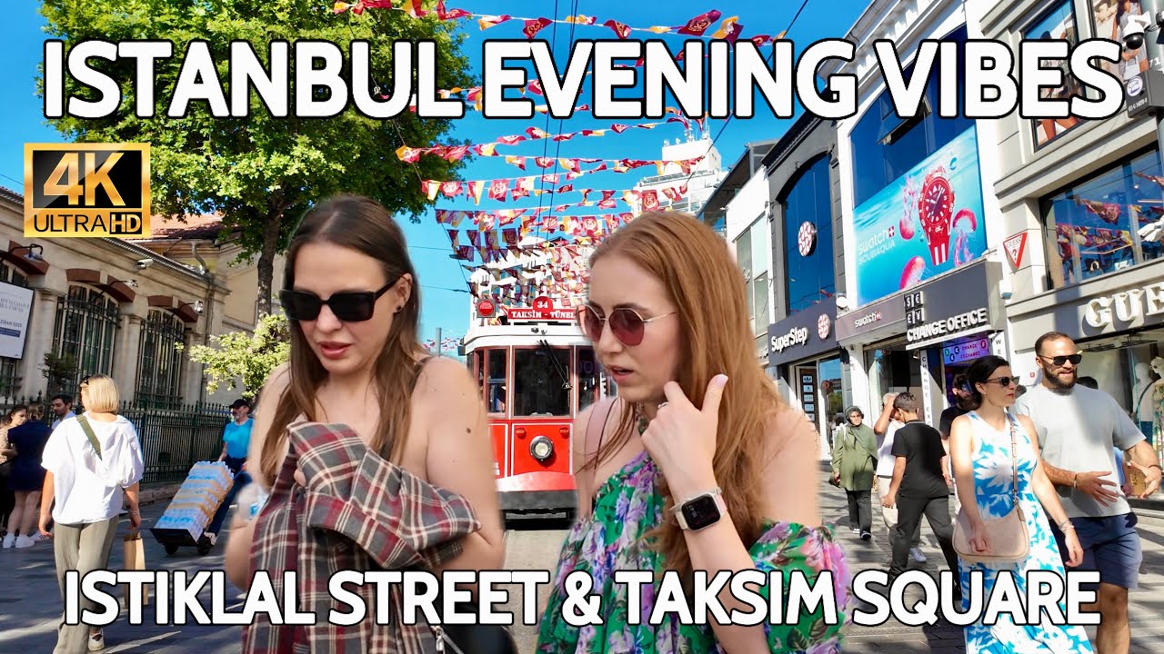 Istanbul Turkey 2025 Istiklal Street Vibes | Locals & Tourists | Cafes, Shops, Real Life in 4K