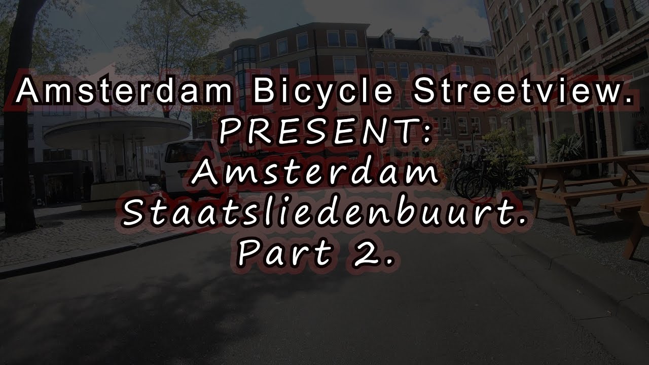 4K. Door de straten van Amsterdam west. 