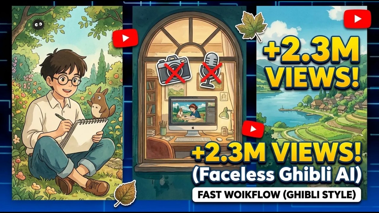 How to make millions with Ghibli AI Stories (No Face, No Voice)