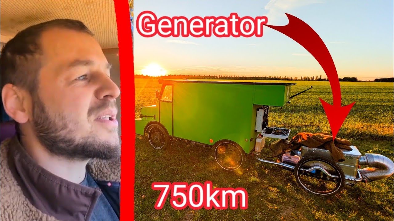 🔥STANDHEIZUNG & ANHÄNGER bauen & DRAUẞEN testen FÜR FAHRRADWOHNMOBIL FRANKENSTEIN 