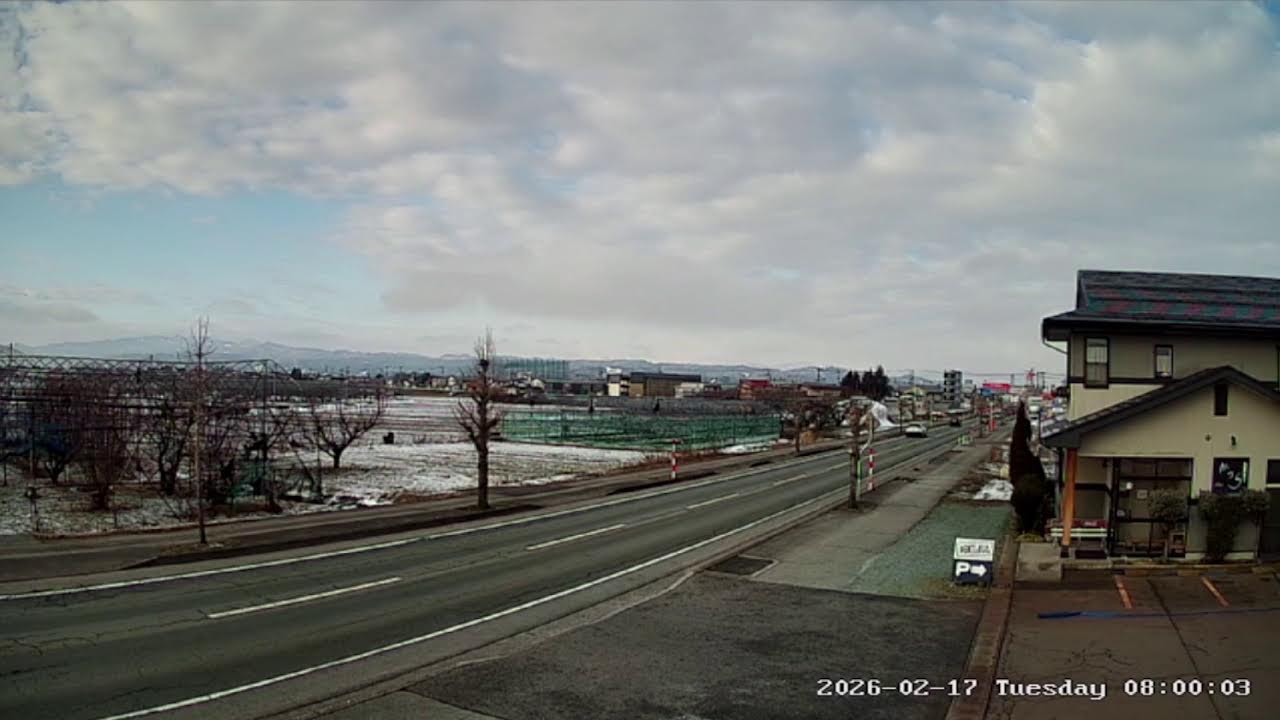 山形県寒河江市日田五反県道23号線ライブカメラ Yamagata Sagae Live camera.world.cam
