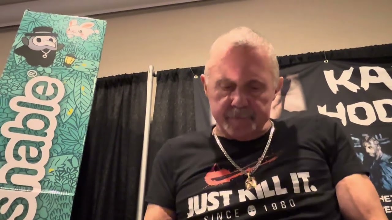Kane Hodder signing for me at Scare-A-Con in Syracuse, NY 9/6/2025.
