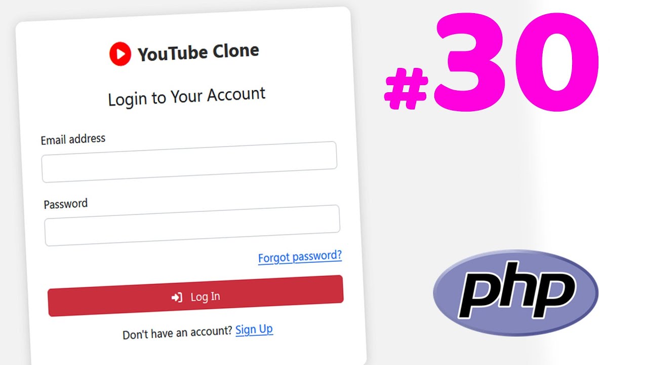 Youtube Clone Website in PHP #30 - Improving Templating | Quick Programming