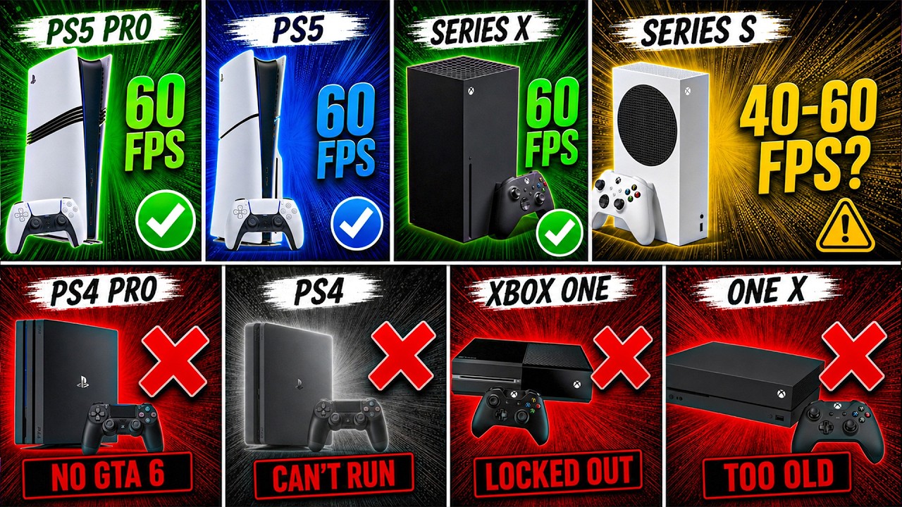 Every Console That Can Run GTA 6 at 60FPS (And Which Can't)