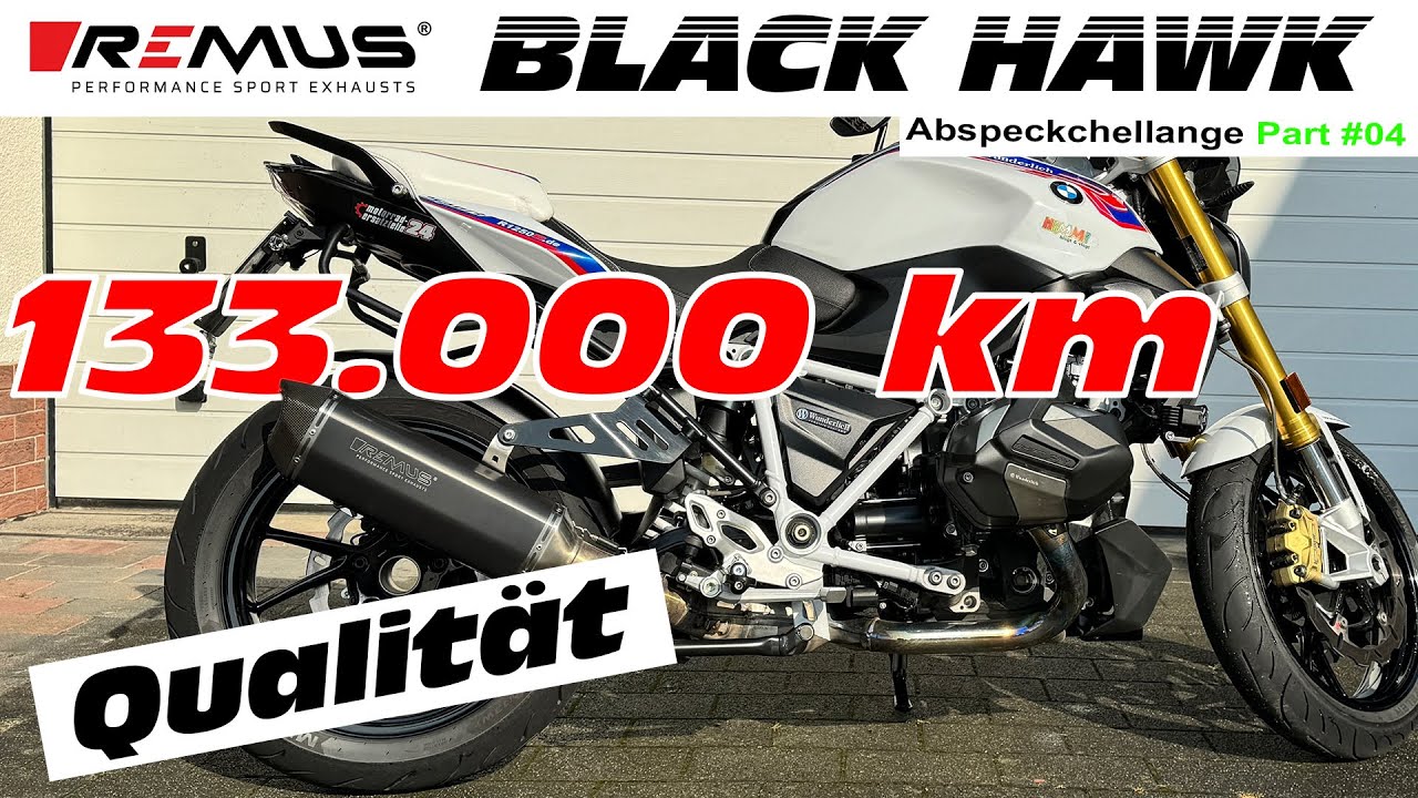 BMW R1250 R | Remus BLACK HAWK nach 133.000 km immer noch Top