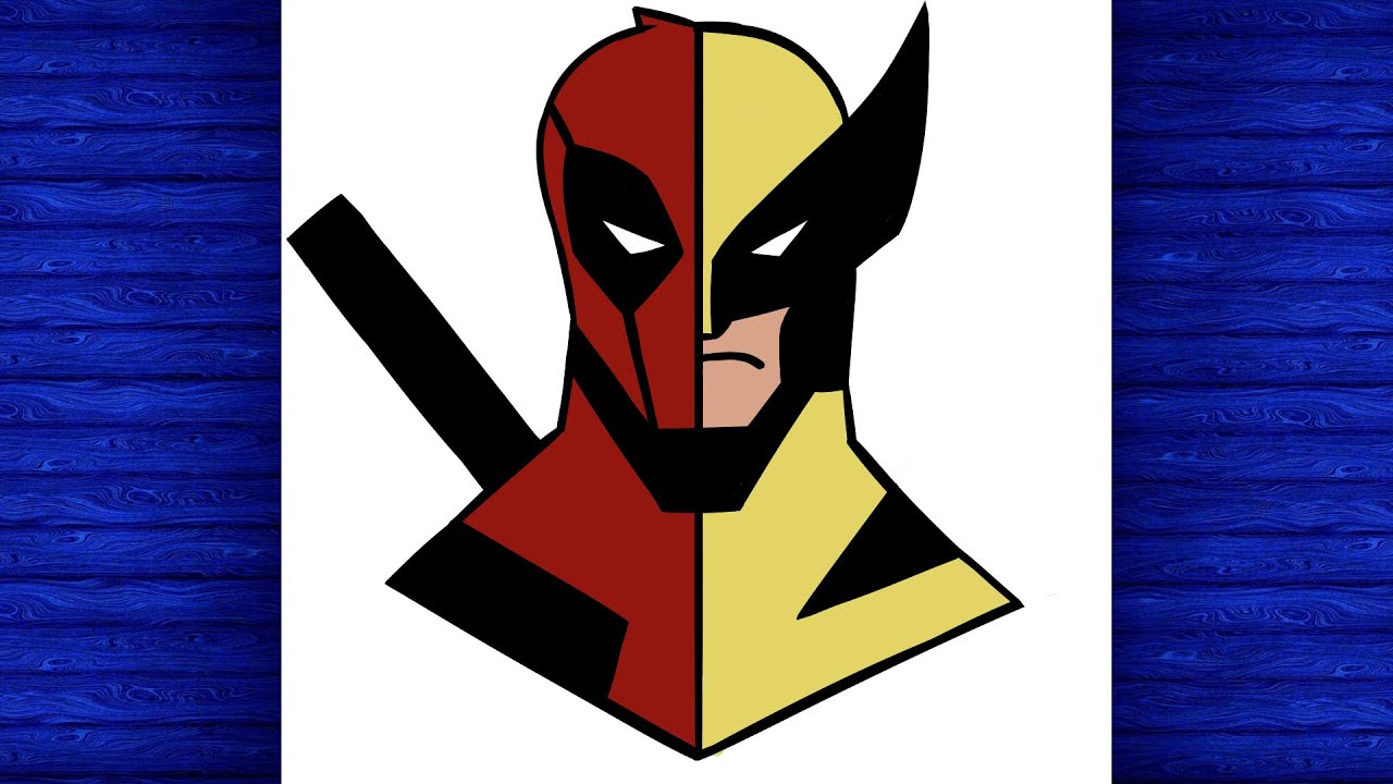 Como desenhar rosto do Wolverine e Deadpool
