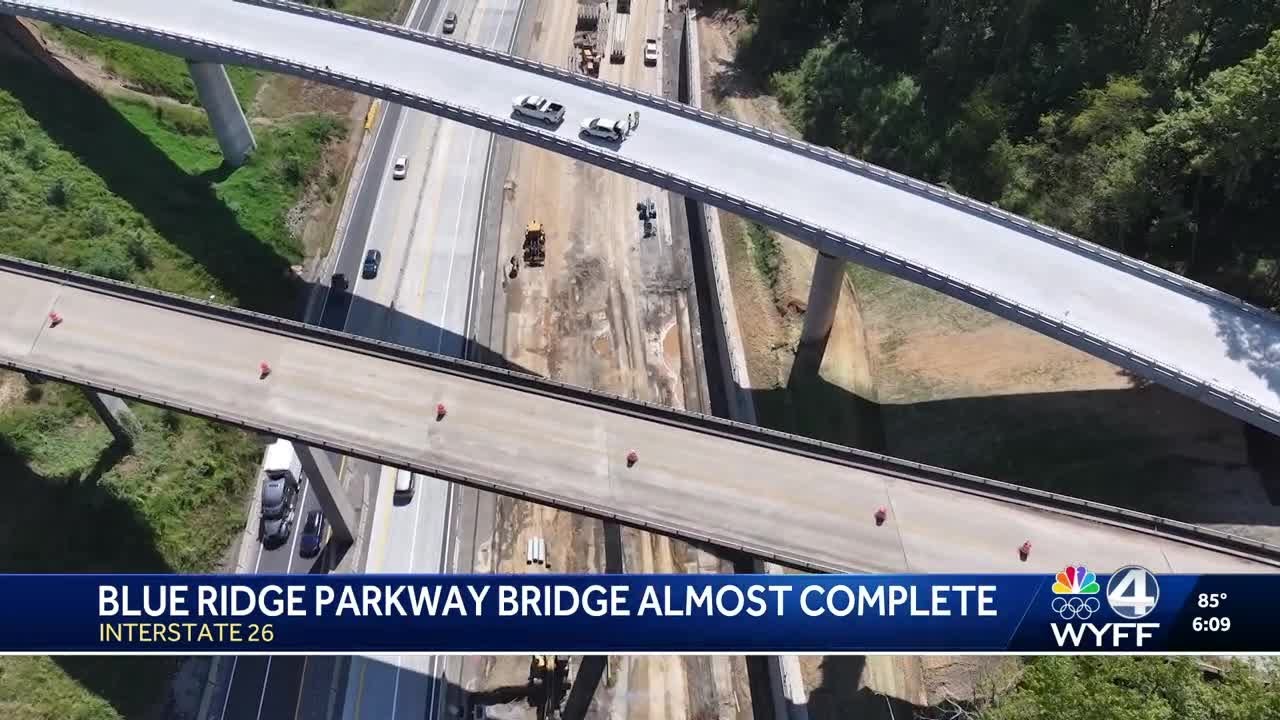 New Blue Ridge Parkway bridge over I-26 in North Carolina about to open to traffic