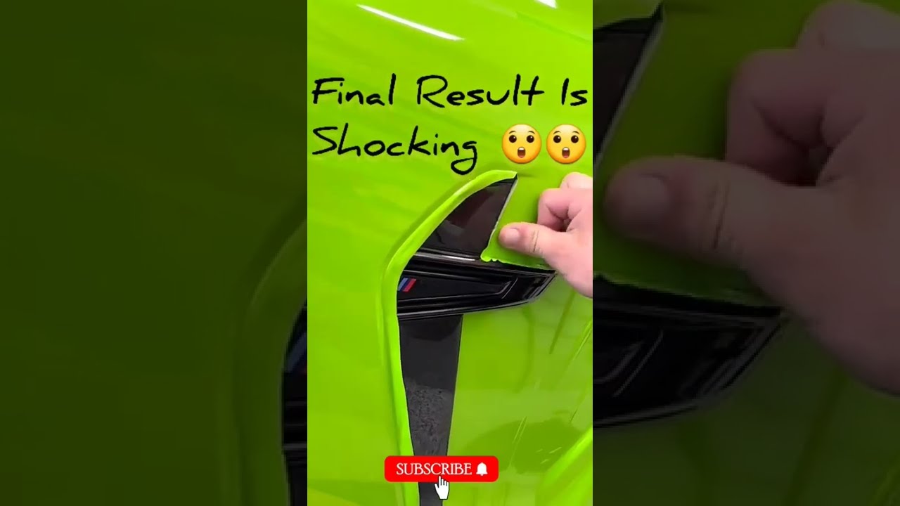 BMW M5 Wrapped in Neon #shorts #youtubeindiashorts