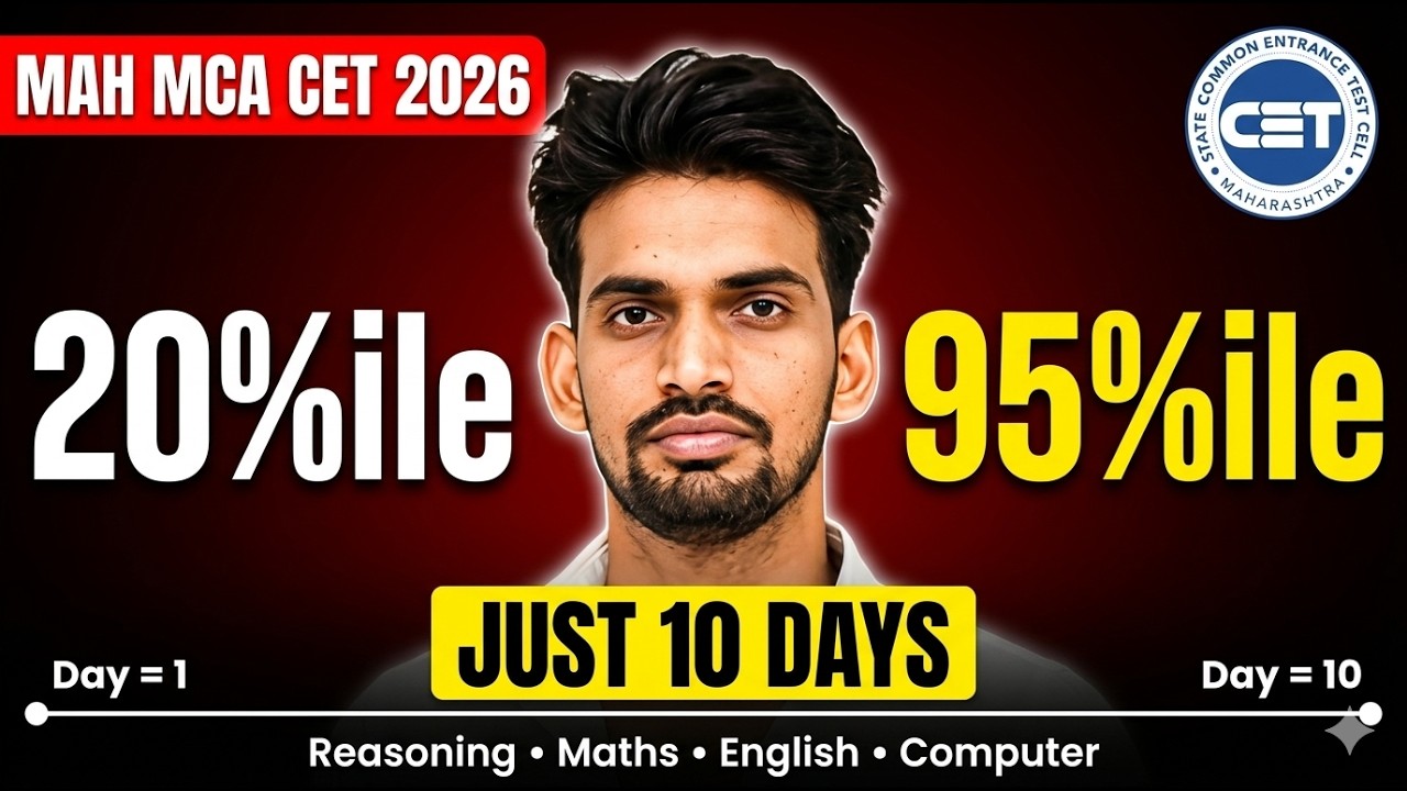 MAH MCA CET 2026 Preparation | Important Chapters + Last 14 Days Strategy