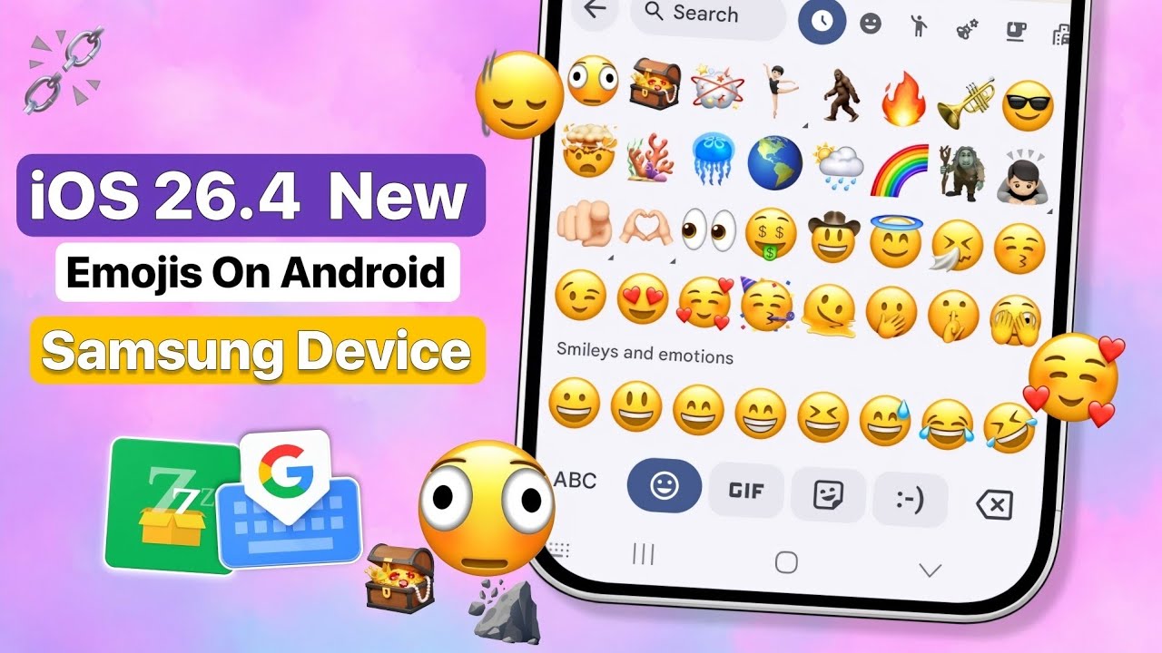 How to Get Latest iOS 26.4 Emojis on Samsung | One UI 7 Android 15 | iPhone Emojis on Android 🤯🔥