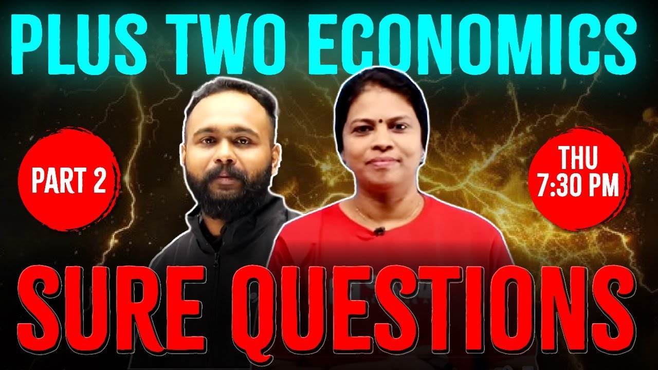 Plus Two Public Exam | Economics  | All Sure Questions | Part 2 | Exam Winner