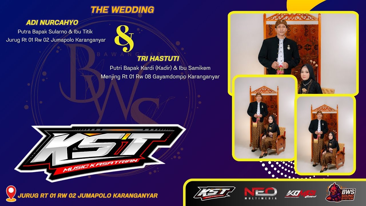 LIVE  KST MUSIC || WEDDING ADI & TRI || BWS AUDIO || NEO MEDIA || 10 OKT 2025