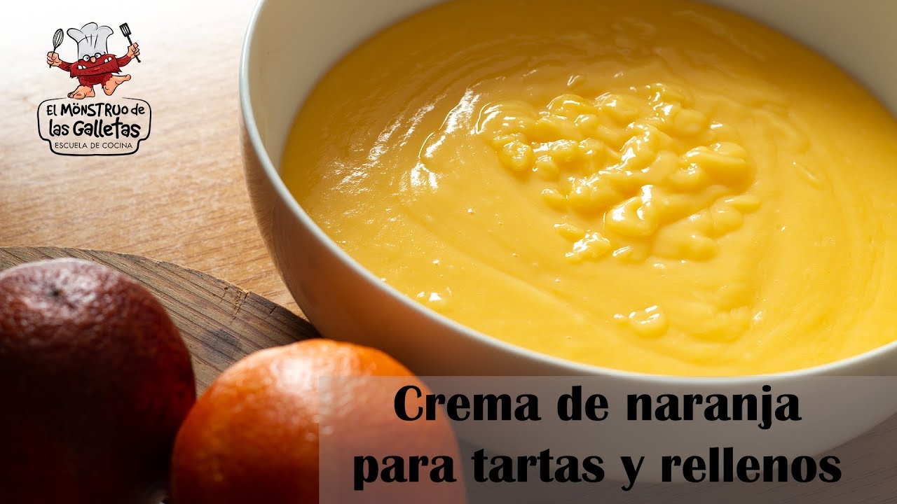 Cómo hacer crema de naranja para tartas y rellenos