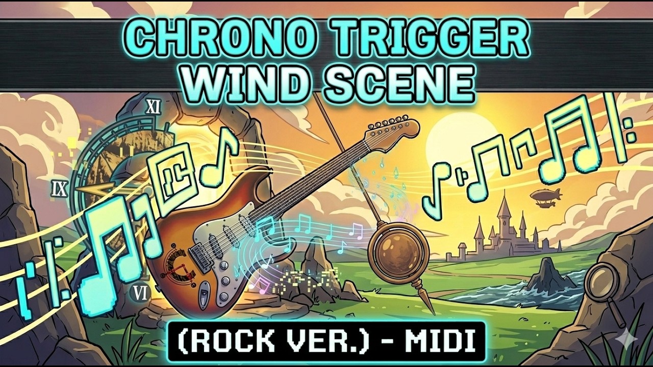 Chrono Trigger - Wind Scene (600 AD Theme) (ROCK VER.) - MIDI
