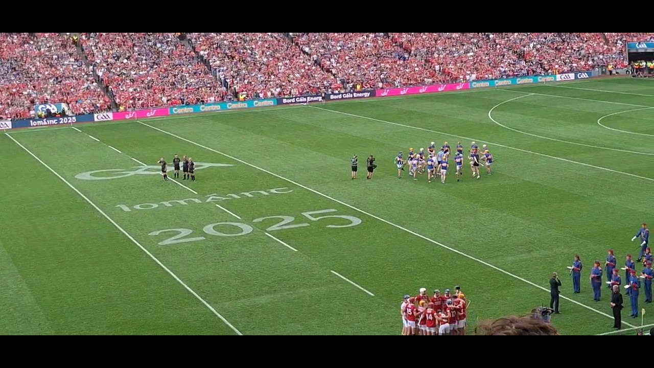 All Ireland Hurling Final National Anthem & First Play/Point of the Game. Cork v Tipp #irishculture