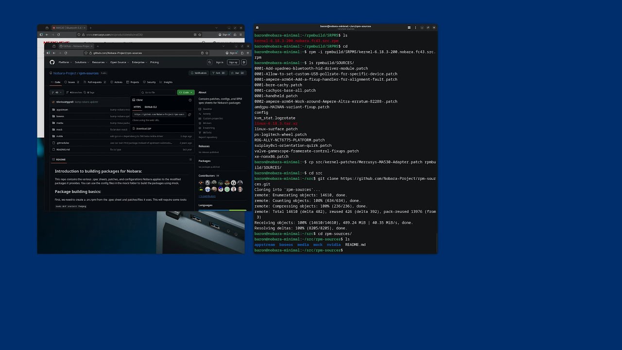 Patching and Building a Nobara Linux Kernel